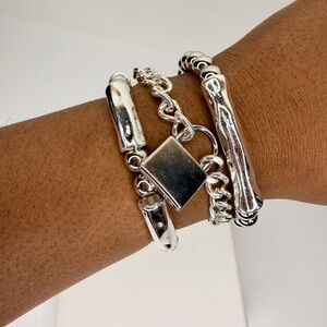Chunky Link Bracelet Set